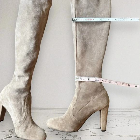 Stuart Weitzman Highland Heel Boot in Taupe Size 37 - Picture 9 of 16